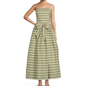 Antonio Melani x The Style Bungalow South Ocean Bow Detail Striped Maxi Dress